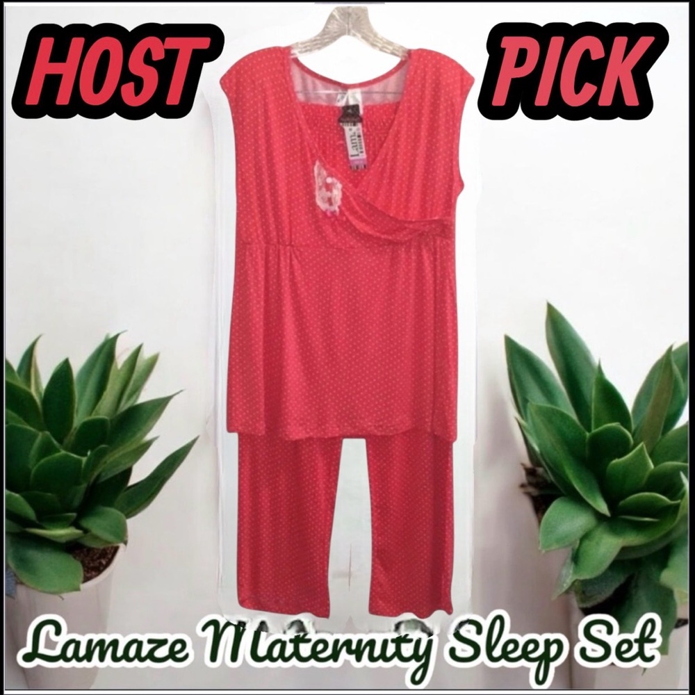 Lamaze 2pc Maternity Sleeveless Sleep Set Size M NWT